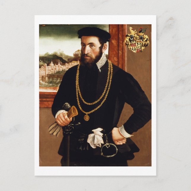 Postal Retrato de Anton Rummel von Liechtenstein (Anverso)