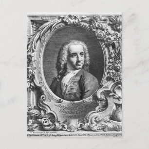 Postal Retrato de Antonio Canaletto