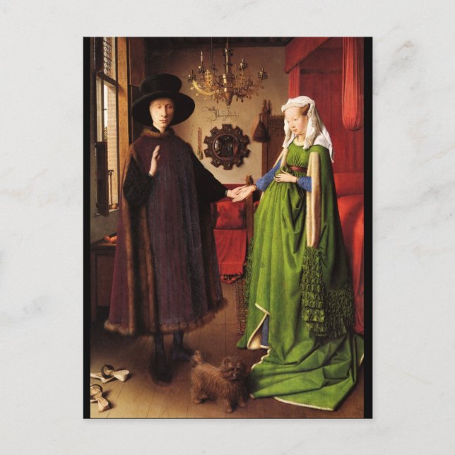Postal Retrato de Arnolfini (Anverso)