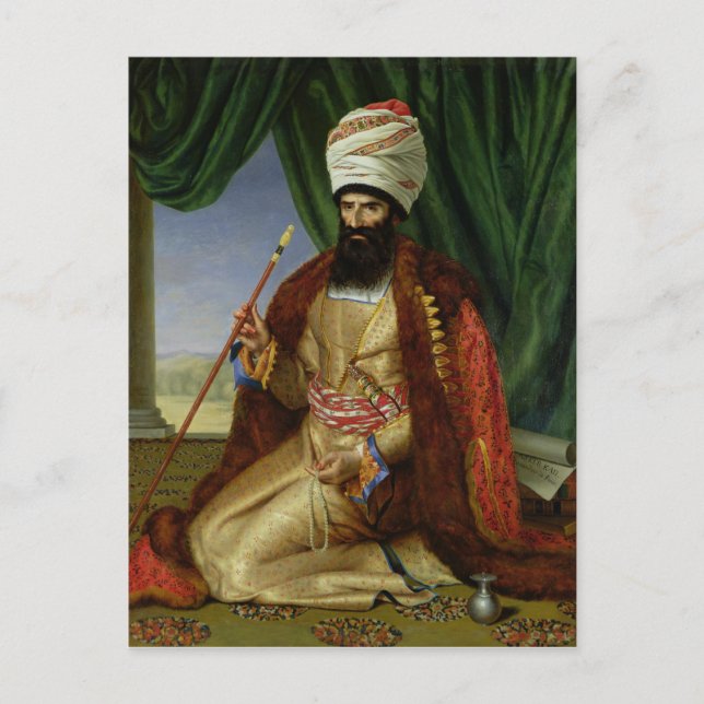 Postal Retrato de Asker-Khan, embajador de Persia (Anverso)