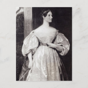 Postal Retrato de Augusta Ada Byron