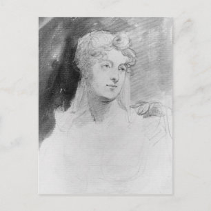 Postal Retrato de Augusta Leigh