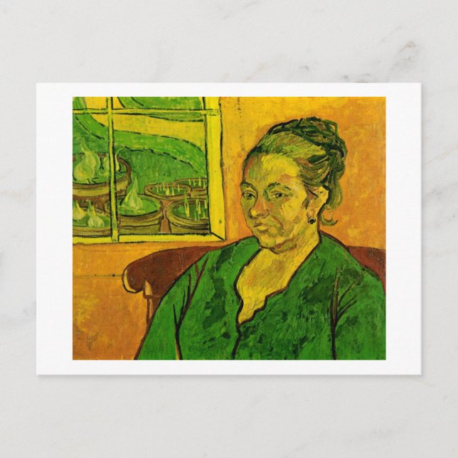 Postal Retrato de Augustine Roulin, Bella Artes Van Gogh (Anverso)