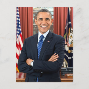Postal Retrato de Barack Obama