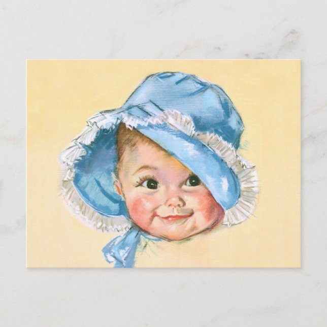 Postal Retrato de bebé lindo (Anverso)
