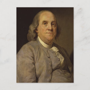 Postal Retrato de Ben Franklin