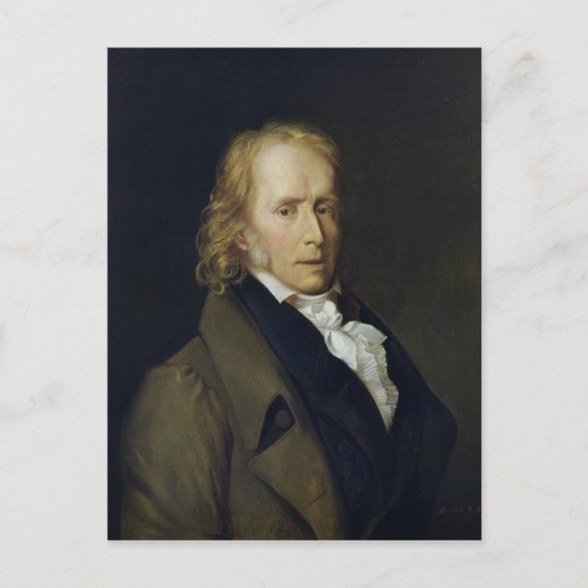 Postal Retrato de Benjamin Constant de Rebecque (Anverso)