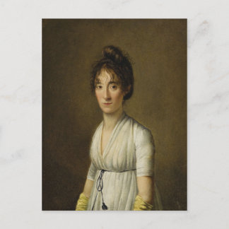 Postal Retrato De Boilly De Louis Léopold De Una Mujer