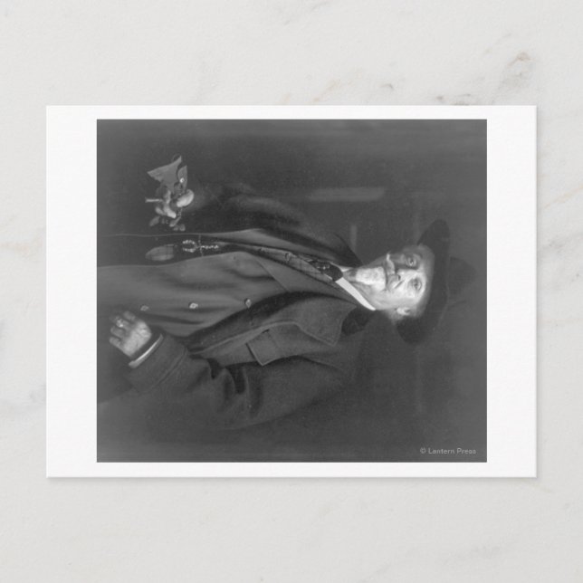 Postal Retrato de "Búfalo Bill" Fotografía de Cody (Anverso)