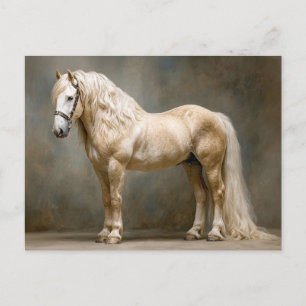 Postal Retrato de caballo Palomino