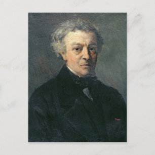 Postal Retrato de Camille Corot c.1863