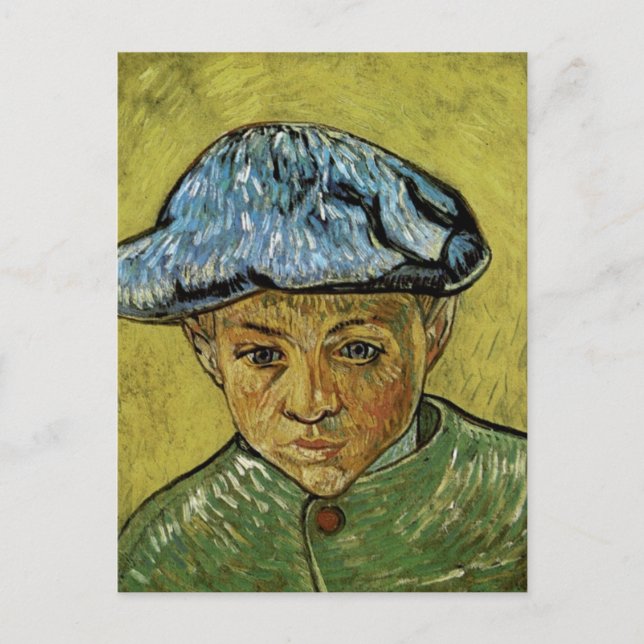 Postal Retrato de Camille Roulin, Bella Artes Van Gogh (Anverso)