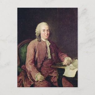 Postal Retrato de Carl von Linnaeus