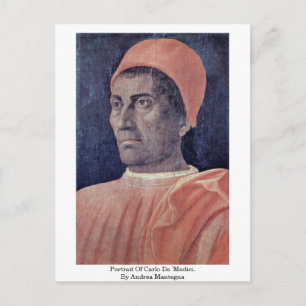 Postal Retrato De Carlo De 'Medici. Por Andrea Mantegna