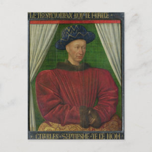 Postal Retrato de Carlos VII, c.1445-50