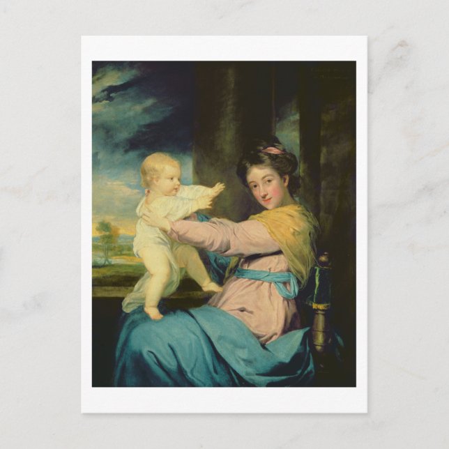 Postal Retrato de Caroline, duquesa de Marlborough con (Anverso)