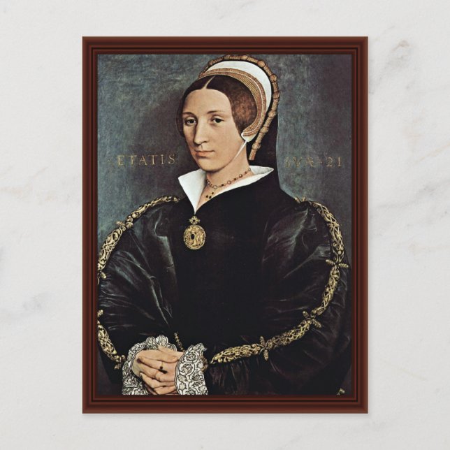 Postal Retrato De Catarina Howard 5.ª Esposa Del Rey Enri (Anverso)