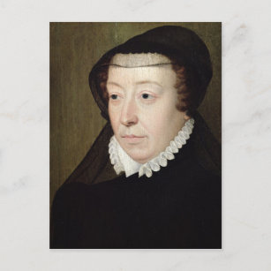 Postal Retrato de Catherine de Medici
