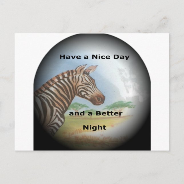 Postal Retrato de cebra, Amboseli: el espíritu de la saba (Anverso)