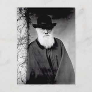 Postal Retrato de Charles Darwin 1881