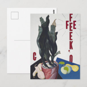 Postal Retrato de Charles Demuth en cartel de Georgia O'K