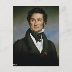 Postal Retrato de Charles Nodier 1824