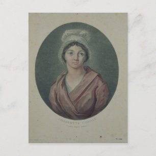 Postal Retrato de Charlotte Corday después de 1793