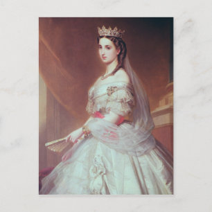 Postal Retrato de Charlotte de Saxe-Cobourg-Gotha