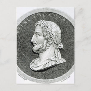 Postal Retrato de Constantino el Grande