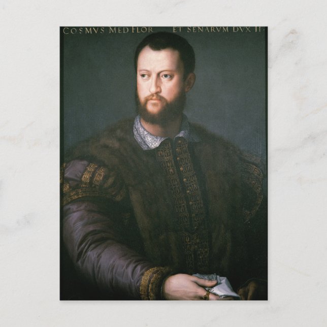 Postal Retrato de Cosimo I de'Medici, siglo XVI (Anverso)