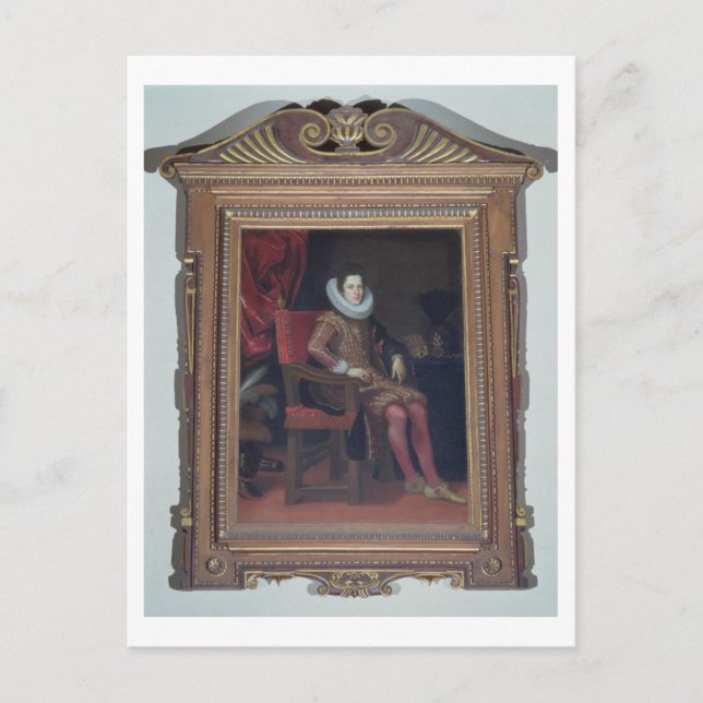 Postal Retrato de Cosimo II de'Medici (1590-1621) (aceite (Anverso)