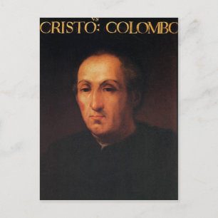 Postal Retrato de Cristóbal Colón
