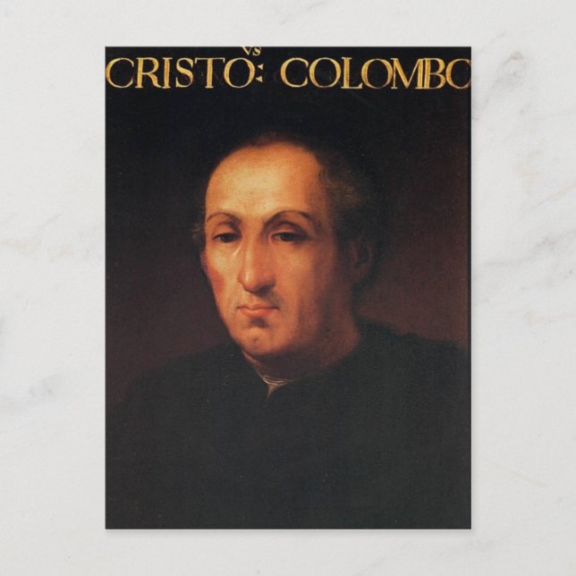 Postal Retrato de Cristóbal Colón (Anverso)