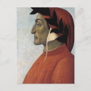 Postal Retrato de Dante