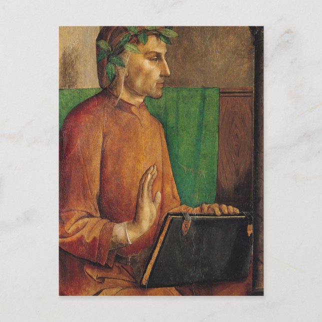 Postal Retrato de Dante Alighieri , c.1475 (Anverso)