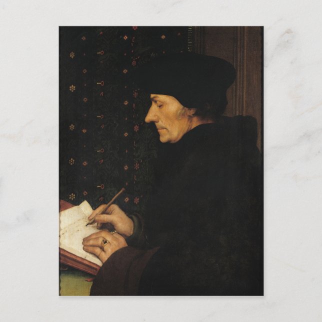 Postal Retrato de Desiderius Erasmus (Anverso)