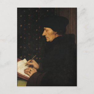 Postal Retrato de Desiderius Erasmus