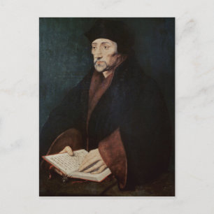 Postal Retrato de Desiderius Erasmus de Rotterdam
