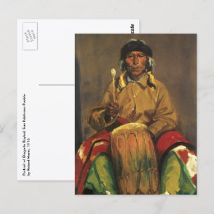 Postal Retrato de Dieguito Roybal por Robert Henri