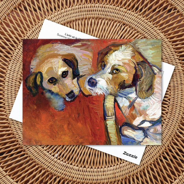 Postal Retrato de Dogs Suzanne Valadon (Subido por el creador)