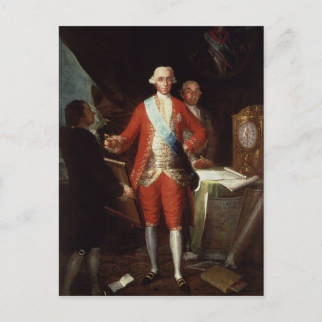 Postal Retrato de Don José Monino y Redondo I (Anverso)