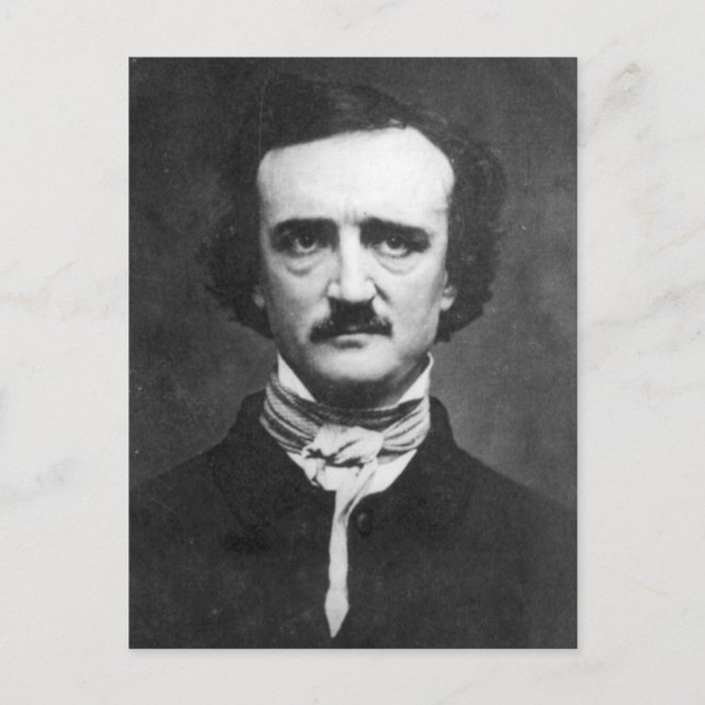 Postal Retrato de Edgar Allan Poe (Anverso)