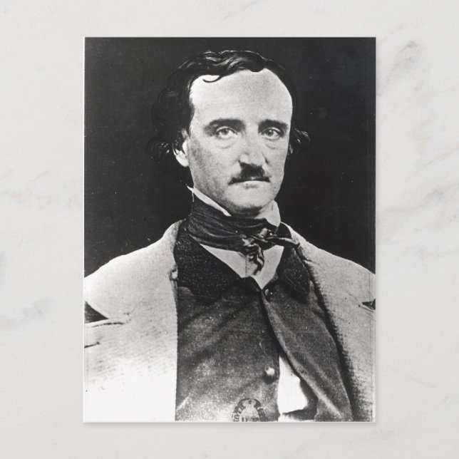 Postal Retrato de Edgar Allan Poe (Anverso)