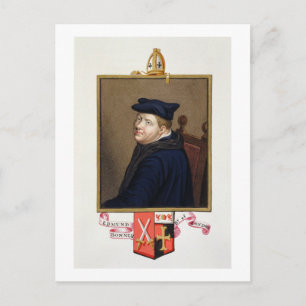 Postal Retrato de Edmund Bonner (c.1500-69) Obispo de Lo
