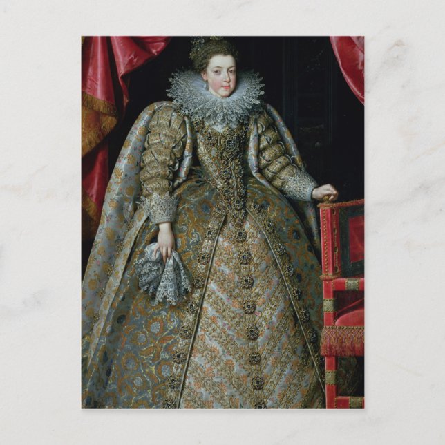Postal Retrato de Elisabeth de Francia 1615 (Anverso)