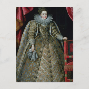 Postal Retrato de Elisabeth de Francia 1615