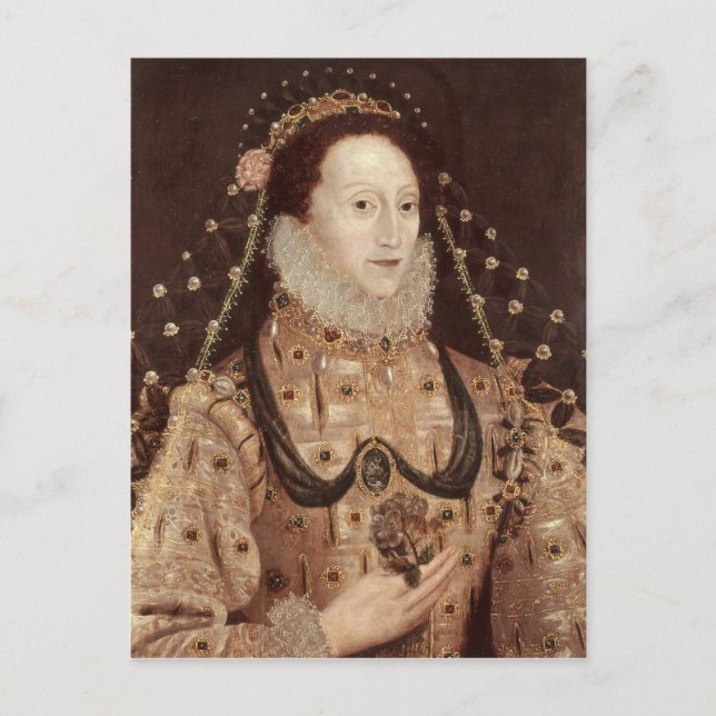 Postal Retrato de Elizabeth I c.1575-80 (Anverso)