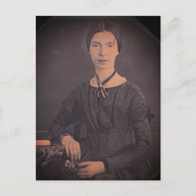Postal Retrato de Emily Dickinson (Anverso)