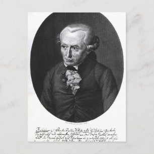 Postal Retrato de Emmanuel Kant