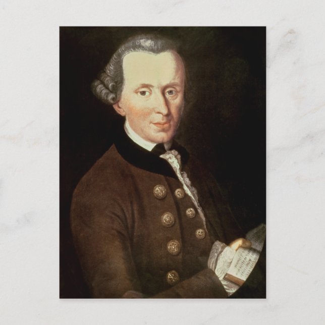 Postal Retrato de Emmanuel Kant (Anverso)